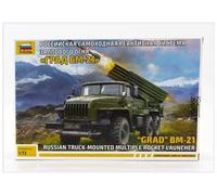 ZVEZDA 5051 1/72 BM-21 "GRAD" Russian Truck-Mounted Multiple Rocket Launcher