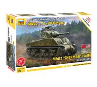 Zvezda 5063 1:72 M4A2 (75MM) Sherman - Snap Fit