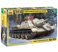 1:35 Zvezda Su-122 Soviet Self Propelled Gun Wwii Kit ZS3691 Model