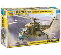 Zvezda 530004823 1:48 MIL Mi-24V/VP (HIND) Combat Helicopter, Model, Plastic, Assembly Kit, Detailed Replica, Multicoloured