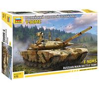 Zvezda 530005065 American, Army 1:72 T-90MS Russian Main Battle Tank, Model Kit, Plastic Kit, Assembly Kit, Detailed Replica, Red