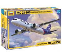Zvezda 530007033 1:144 Irkut MS-21-300 Traffic Aircraft, Model, Plastic Construc