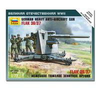 ZVEZDA 6158 German 88mm Flak 36/37 Snap Fit Model Kit 1:72