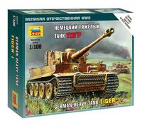 ZVEZDA 6256 German Heavy Tank Tiger 1 1:100 Snap Fit Model Kit