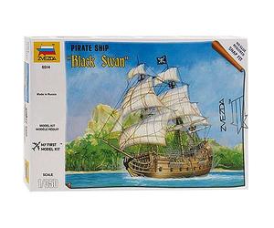 ZVEZDA 6514 Black Swan Pirate Ship 1:350 Snap Fit Model Kit