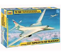 Zvezda Model Kit Tupolev Tu-160 Blackjack - 1:144 Scale Russian Supersonic Strategic Bomber (Z7002)