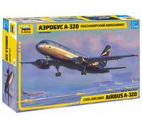 1:144 Zvezda Airbus A-320 Kit Z7003 Model
