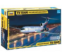 1:144 Zvezda Tu-154m Russian Airliner Kit Z7004 Model