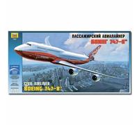 Boeing 747-8 1/144 Airplane Model Kit - Zvesda 7010