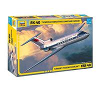 Zvezda - 7030-Yak-401/144 Turbojet Passenger Aircraft, 1/144 Scale, Plastic Model Kit, Colour Mehrfarbig, ZS7030