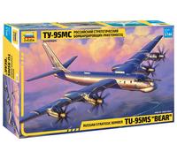 Zvezda Tu-95MS Bear 7038 Aircraft Model Kit (1:144 Scale, Detailed Replica)