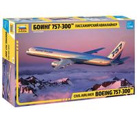 Zvezda -7041-Boeing 757-300 Civil Airliner, 1/144 Scale, Model Kit, ZS7041