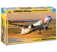 Zvezda 7043 Airbus A321neo 1:144 Plane Plastic Model Kit