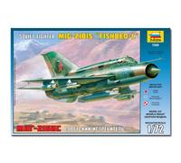 ZVEZDA 7259 Soviet Fighter Mig 21 Pf Aircraft Model Kit 1:72