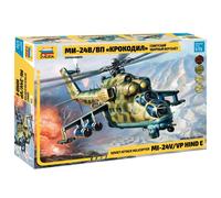 ZVEZDA 7293 1:72 Soviet attack helicopter MIL MI-24 V/VP Hind E