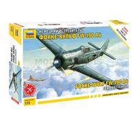 Zvezda Plastic Model Kit - Focke-Wulf Fw 190 A-4 - 1:72 WWII German Fighter - 7304