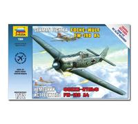 Zvezda Plastic Model Kit - Focke-Wulf Fw 190 A-4 - 1:72 WWII German Fighter - 7304