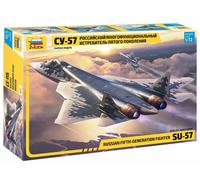 Zvezda 7319 SU-57 500787319-1:72 Sukhoi SU-57-Plastic Model Assembly-Kit-for Beginners-Detailed, Unvarnished