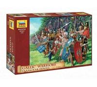 Zvezda Plastic Model Kit Gallic Warriors II-I B.C. 1/72 Scale #8012