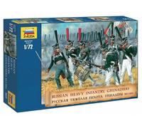 Zvezda 8020 Napoleonic Russian Heavy Infantry Grenadiers 1812 1:72 Figures