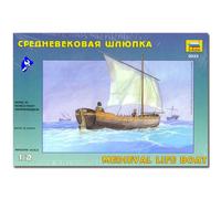 ZVEZDA 9033 Medieval Life Boat Dinghy Model Kit 1:72