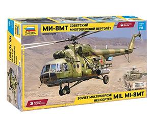 Zvezda - Army 4828 Mil Mi-8 MT Soviet Helicopter, 1/48 Scale, Model Kit, Multicoloured, ZS4828