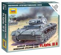 Zvezda German Medium Tank Pz.Kp.fw III G
