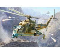 Zvezda Military Air - Mil-Mi 24 V/Vp (Hind) Combat Helicopter - Z4823