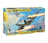 Zvezda Plastic Model Kit Sukhoi SU-25 Frogfoot Soviet Attack Aircraft 1:48 4807