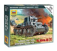 Zvezda Plastic Model Kit Z6130 – German 38T Armoured Combat Vehicle – 1:100 Scale