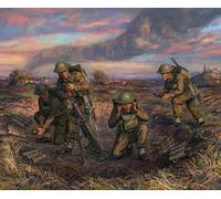 Zvezda Models British Mortar with Crew 1939-42, Scale 1/72
