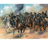 Zvezda Z8079 Figurines 18th-Century Hussars on 1:72 Scale Black