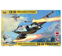 Zvezda Plastic Model Kit Sukhoi SU-25 Frogfoot Soviet Attack Aircraft 1:48 4807