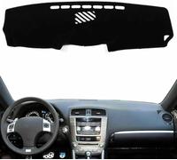 ZVFZGFGR - Car Dashboard Cover Anti-Scratch Dash Cover Interior Dash Covers - for Lexus IS250 IS350 is-F IS250C 2006-2013, Black(Red Edge), Left Hand Drive