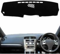 ZVFZGFGR - Car Dashboard Cover Anti-Scratch Dash Cover Interior Dash Covers - for Lexus IS250 IS350 is-F IS250C 2006-2013, Black(Red Edge), Left Hand Drive