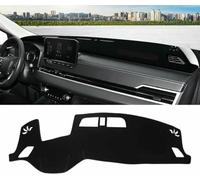 ZVFZGFGR - Car Dashboard Cover Anti-Scratch Dash Cover Interior Dash Covers - for Mitsubishi Outlander PHEV IV 4 MK4 GM GN 2022 2023 2024, Black Side