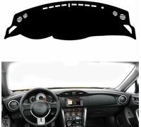 ZVFZGFGR - Car Dashboard Cover Anti-Scratch Dash Cover Interior Dash Covers - for Toyota 86 GT86 FT86 Scion FR-S for Subaru BRZ 2012-2019, Black(Red Edge), Left Hand Drive