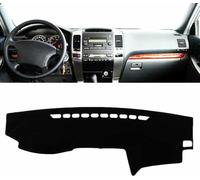 ZVFZGFGR - Car Dashboard Cover Anti-Scratch Dash Cover Interior Dash Covers - for Toyota for Land Cruiser Prado J120 2003-2005 2006 2007 2008 2009, Black(Red Edge), Right Hand Drive