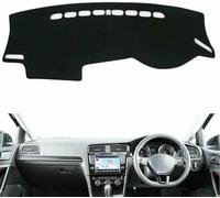ZVFZGFGR - Car Dashboard Cover Anti-Scratch Dash Cover Interior Dash Covers - for VW for Golf 7 2013-2018 (Europe Model) for Golf 7 2015-2018 (US Model), Black(Red Edge), Left Hand Drive