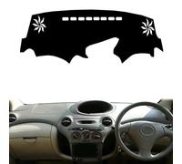 ZVFZGFGR Car Dashboard Cover Pad Dash Mat Dashmat Car Accessories Sunshade Protective Carpet For Toyota Vitz Yaris Platz 1999 2000 2001 2002 2003 2004 2005 LHD RHD