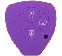 ZVFZGFGR Car Key Case for TOYOTA for Camry Avalon for Corolla 3 Button Key Accessory Protective Soft Case Silicone Cover Remote Key