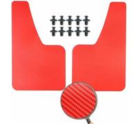 ZVFZGFGR Car Mudflaps Front Rear Fenders Wheel Splash Guards Mudguards Accessories Universal Black RED Carbon Fiber