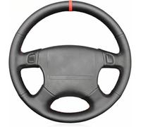 ZVFZGFGR - Car Steering Wheel Covers, for Honda Odyssey 1995-1997 Stitched Black Leather Car Steering Wheel Handle Cover Protector