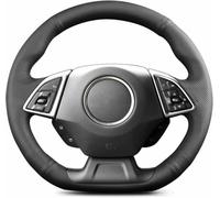 ZVFZGFGR Hand Sewn Steering Wheel Cover,Anti-Slip Breathable Microfiber Leather Steering Wheel Cover for Corvette Grand Sport/2017 Camaro ZL1/2017 Camaro 1LE/2016 Camaro/2015 Corvette Z06