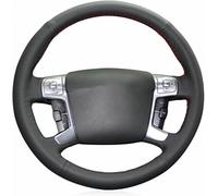 ZVFZGFGR Hand Sewn Steering Wheel Cover,Anti-Slip Breathable Microfiber Leather Steering Wheel Cover for Ford Mondeo 2007-2014 Galaxy 2006-2015 S-Max 2006-2014