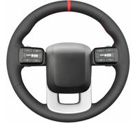 ZVFZGFGR Hand Sewn Steering Wheel Cover,Anti-Slip Breathable Microfiber Leather Steering Wheel Cover for Hyundai Santa Fe 2024-2025