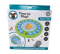 Zvire Interactive Dog Lick Pad & Treat Puzzle - Brain Training Toy for Dogs - Slow Feeder Enrichment Toy for Wet & Dry Treats - Promotes Calm & Focus - Durable Non-Slip Design