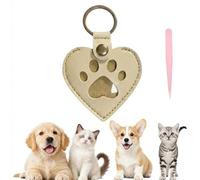 ZVLINMVAM Dog Memorial Pet Tag Fur Keepsake - Sympathy Gift for Loss of Dog