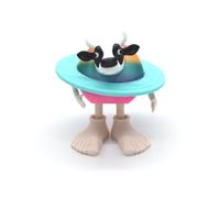ZVLINMVAM La Vaca Saturno Saturnita Italian Brainrot Poseable 3D-Printed Silicone Art Toy, 3D Animal