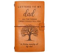 ZVMIS Dad Memorial Remembrance Gift-Bereavement Gift-Refillable Travel Photo Diary Journal-Sympathy Gift for Loss of Father-Letters To My Dad,All The Things I Wish I Could Tell You-In Loving Memory
